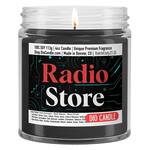 Radio Store Scented Candle - Electronics, Warm Circuits, Dusty Shelves