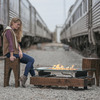 Rail Yard Studios Fire Pit w/ Sound-Reactive Flames