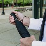 RainTorch Umbrella - Windproof Travel Umbrella with Pivoting Head Flashlight