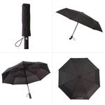 RainTorch Umbrella - Windproof Travel Umbrella with Pivoting Head Flashlight
