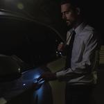 RainTorch Umbrella - Windproof Travel Umbrella with Pivoting Head Flashlight