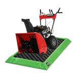 Raised Snow Blower Mat - Holds 14 Gallons of Melted Snow