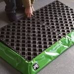 Raised Snow Blower Mat - Holds 14 Gallons of Melted Snow