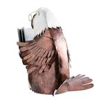 Reading Bald Eagle Metal Sculpture