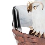 Reading Bald Eagle Metal Sculpture