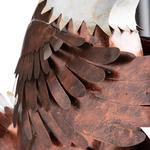 Reading Bald Eagle Metal Sculpture