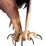 Reading Bald Eagle Metal Sculpture