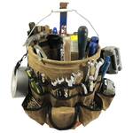 ReadyWares Waxed Canvas 5-Gallon Bucket Tool Organizer - 58 Pockets!