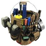 ReadyWares Waxed Canvas 5-Gallon Bucket Tool Organizer - 58 Pockets!