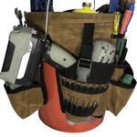 ReadyWares Waxed Canvas 5-Gallon Bucket Tool Organizer - 58 Pockets!