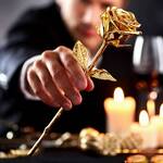 Real Rose Dipped in 24K Gold