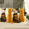Realistic Cat Silhouette Throw Pillow