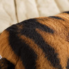 Realistic Cat Silhouette Throw Pillow
