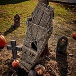 Realistic Life-Sized Foam Coffin Halloween Prop