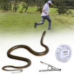 Realistic Snake on a String Golf Prank