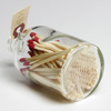 Reclaimed Apothecary Matchstick Bottles
