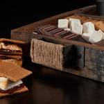 Reclaimed Bourbon Barrel S'mores Roasting Station