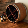 Reclaimed Half Barrel Wine Rack