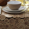 Reclaimed Teak Branch Table Runner, Placemats, and Coasters