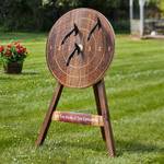 Reclaimed Wine Barrel Axe Throwing Target Set