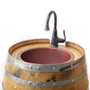 Reclaimed Wine Barrel Bar Sink