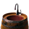 Reclaimed Wine Barrel Bar Sink