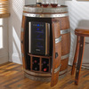 Reclaimed Wine Barrel With Built-In Wine Fridge