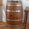 Reclaimed Wine Barrel With Built-In Wine Fridge