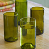 Reclaimed Wine Bottle Glasses