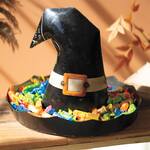 Recycled Iron Halloween Witch Hat / Candy Bowl