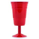 Red Party Cup Stemware - Reusable Wine, Beer, Martini, and Margarita Glasses