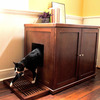 Refined Feline Wooden Litter Box Cabinet