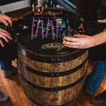 Retro Whiskey Barrel Arcade
