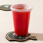 Reusable Handblown Glass Red Party Cup