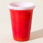 Reusable Handblown Glass Red Party Cup