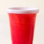 Reusable Handblown Glass Red Party Cup