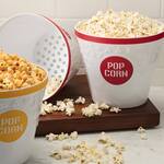 Reusable Popcorn Bucket With Unpopped Kernel Catcher