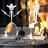 Roast My Weenie - Samurai Warrior Hot Dog Cooker