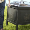 Rolling Wood-Burning Fire Pit