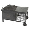 Rolling Wood-Burning Fire Pit