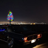 Roof-Mounted Car Christmas Tree - 3 Foot Tall, Multi-Colored LEDs, and Folds Flat