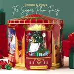 Rotating Musical Christmas Popcorn Tin - Plays the Sugar Plum Fairy