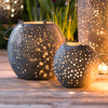 Round Punched Gunmetal Lanterns