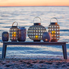 Round Punched Gunmetal Lanterns