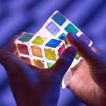 Rubik's Pulse Cube - Light-Up Brain Teaser Puzzle for Speed Cubers