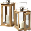 Rugged Teak Lanterns