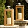 Rugged Teak Lanterns