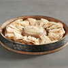 Rustic Barrel Top Chip and Dip Server