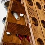 Rustic French Riddling Rack - Holds 60 Wine and Champagne Bottles