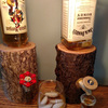 Rustic Log Wine / Liquor Dispensers